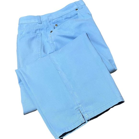 Jones New York Sportswear Y2K Colored Denim Capri Pants Light Blue - Picture 13 of 13